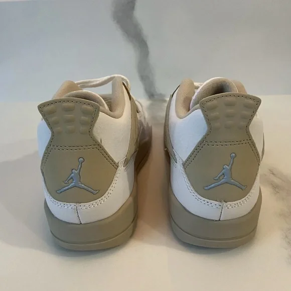 NIKE AIR JORDAN RETRO PS IV Linen SAND White 487725 118 1Y UK